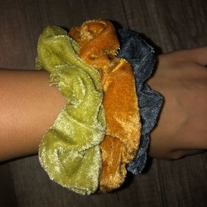 Pack of Three Velvet Scrunchies 🌟NEVER USED🌟